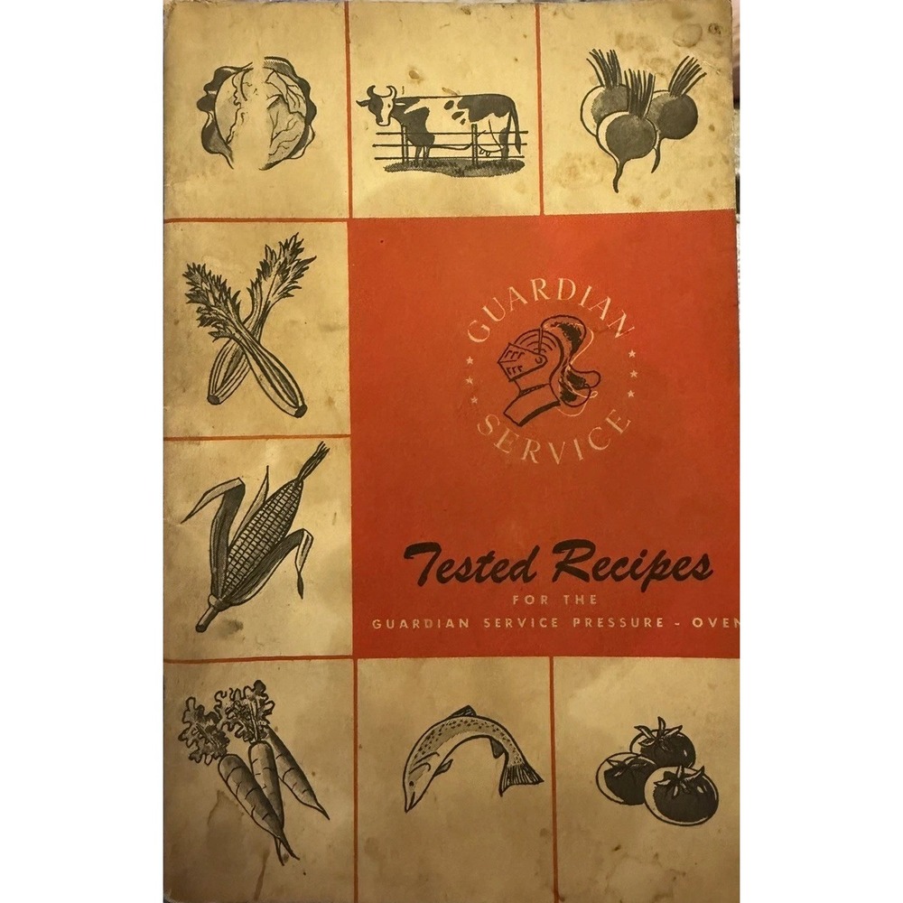 mid-century GUARDIAN SERVICE Tested Recipes cookbook CENTURY METALCRAFT orig.